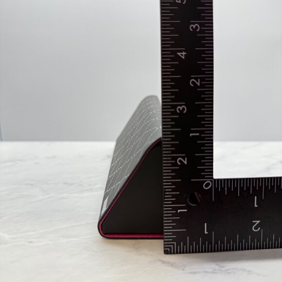 Fysh UK Urban Kool Eyewear Eyeglass Case Black Pink Magnetic Tri Fold w/ Cloth - Picture 8 of 8